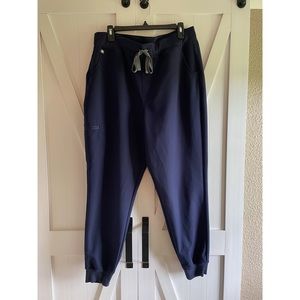 Figs High Waisted Zamora Joggers Navy Women XL